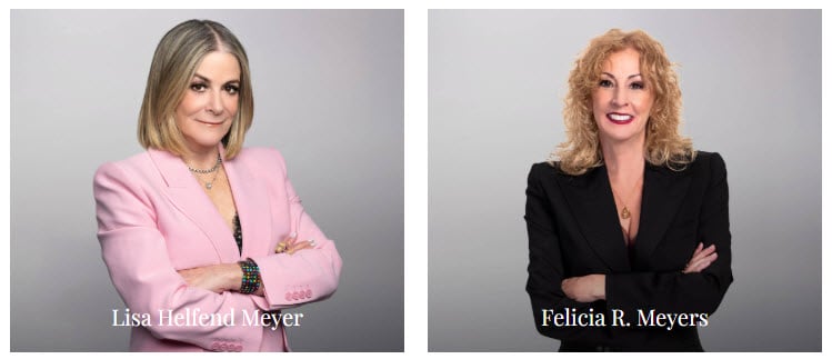Lisa Helfend Meyer and Felicia Meyers, 2025 Law Firm Visionaries by the LA Times Studios