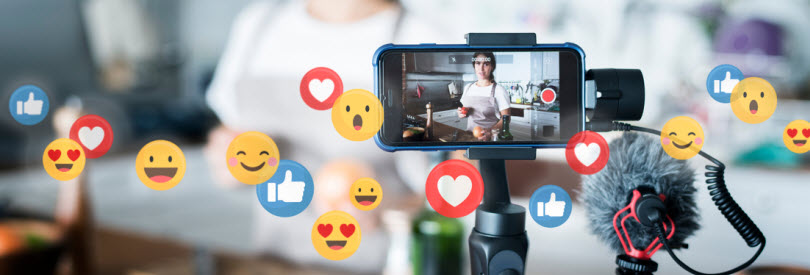 social influencer streaming Likes on social media