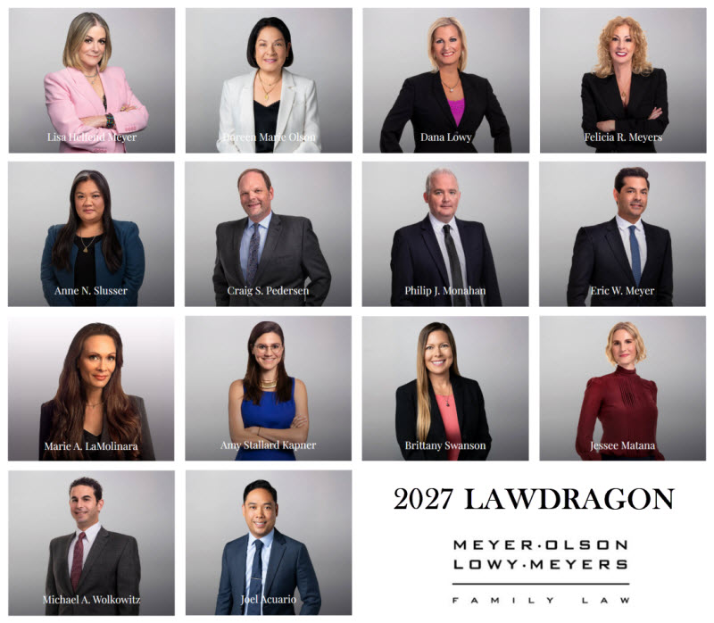 Fourteen Meyer, Olson, Lowy & Meyers Attorneys Named 2027 Lawdragon 500 Leading Family Lawyers